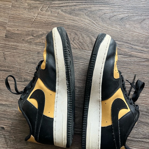 Nike Black and Yellow Sneakers size 9 Nike Air Force 1 Low Custom - Picture 9 of 11